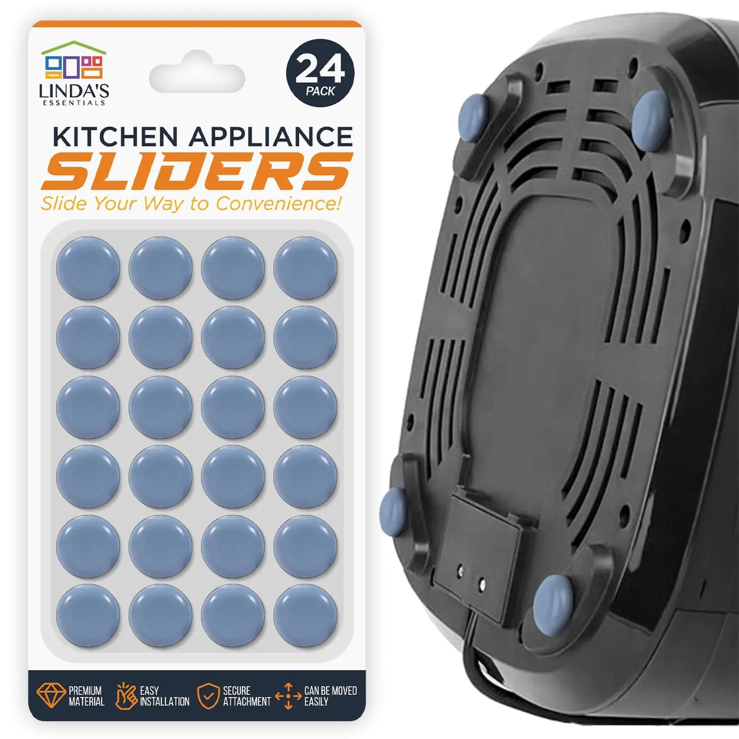 Appliance Sliders for Kitchen Appliances (24 Pack)